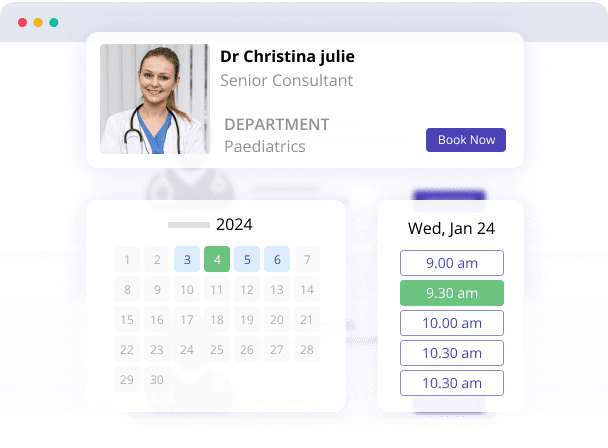 Add and schedule bookings for Free Clinic Management Software