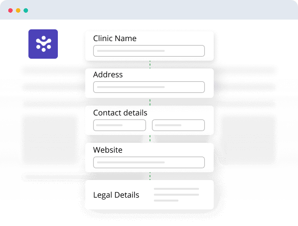 Setting a profile of a Clinic management system