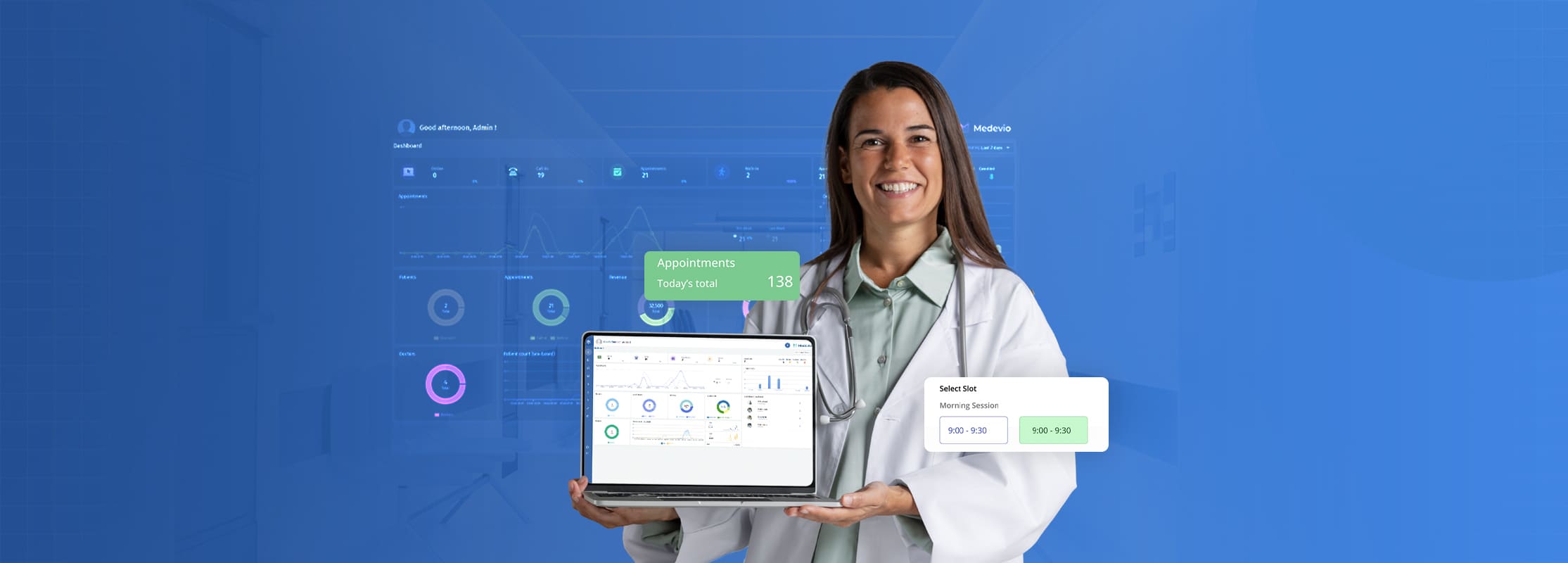 Dochours Clinic management software dashboard used in Indian clinics to streamline daily operations.