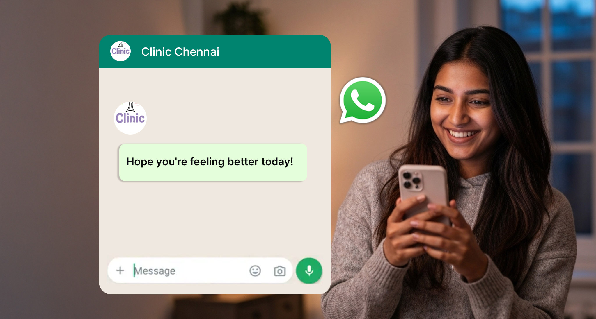 Improve user experience in clinic: Follow up message 