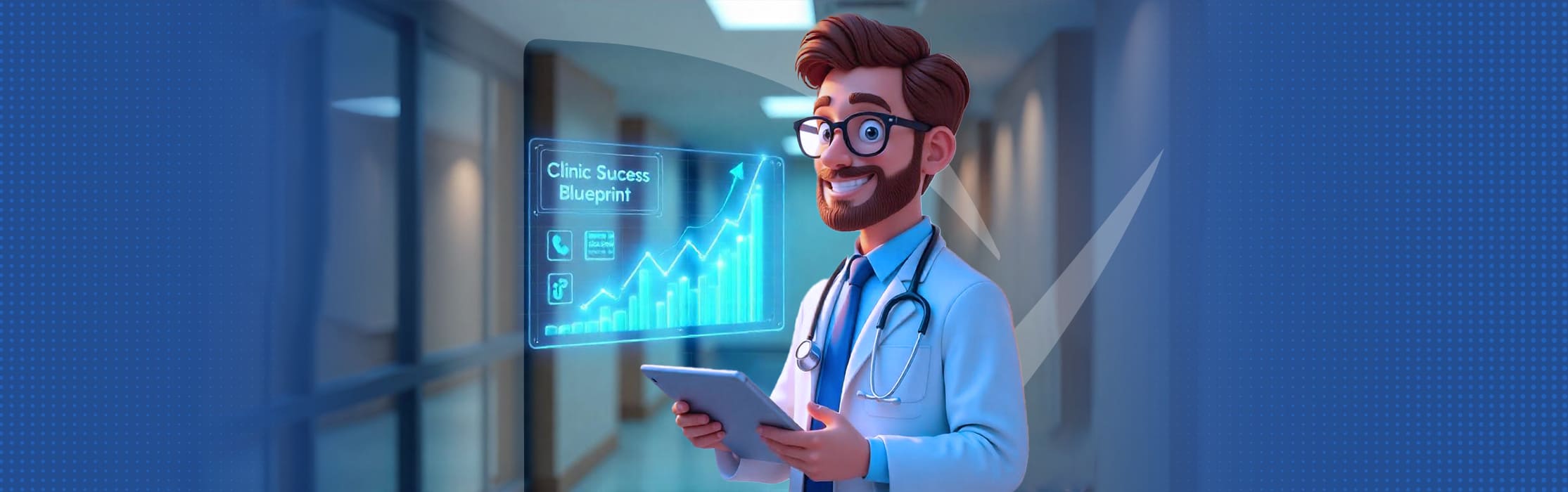 Doctor planning for long-term clinic success using strategic checklist