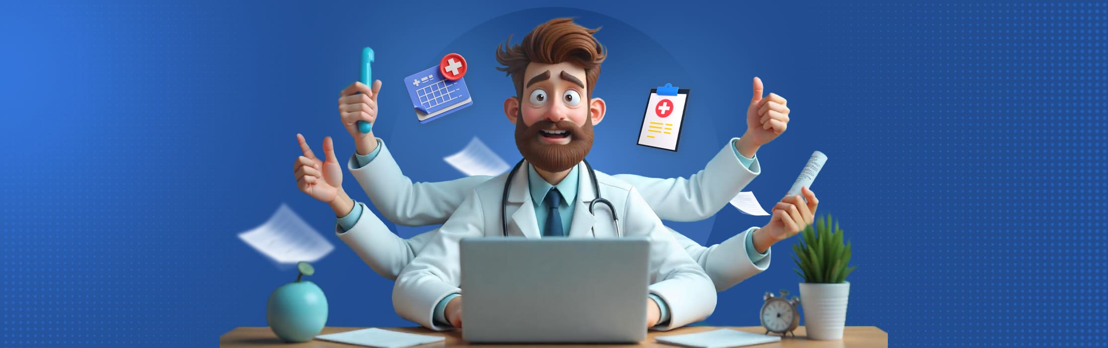 Clinic owner overwhelmed trying to manage all operations solo - a common clinic management mistake